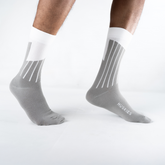 Vertical Colour Block - White / Ash